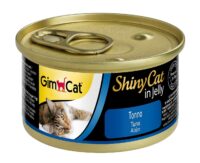 جيم كات شايني كات اكل قطط رطب بقطع التونة مع الهلام، 70 جرام.