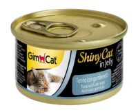 جيم كات شايني كات اكل قطط رطب للقطط البالغة بالتونة والروبيان 70 غ