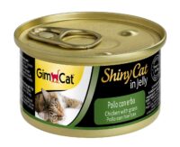 Gimcat Shiny Cat Wet Cat Food with Chicken and Herbs, 70 gm.