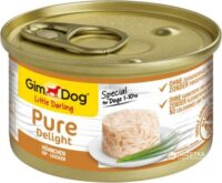 Gimdog wet dog food with chicken pieces 85 g.