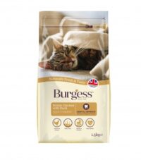 Burgess dry cat food with chicken and duck, 1.5 kg.