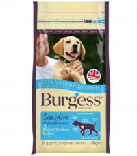 Burgess Dog Puppy Food with turkey and rice 2 kg