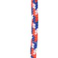 Flamingo dog rubber ball with bell on rope 5.5cm