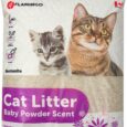 Flamingo cat powder, baby smell 15 kg. To sand the cats