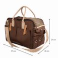 Flamingo Carrying Bag Brown 37 x 15 x 27 cm for Cats