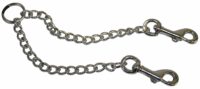 Croci chrome-plated metal chain leash, 40 cm.