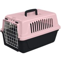 Ferplast mobile cage for carrying Pets – pink 28 * 41.5 * 24.5cm