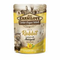 Carnilove Wet Food Envelope Rabbit with Velvet Flower for Cats 85gm.
