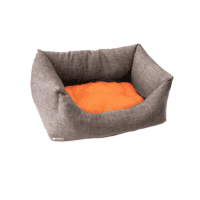 جروتشي سرير حيوانات باللون البرتقالي والرمادي، 45×30 سم.