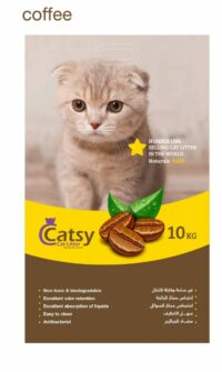 Catsy cat litter with Coffee scent, 10 kg.