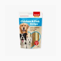 Sanal Delicious Dog treats Chicken and Fish Steaks, 80 gm.