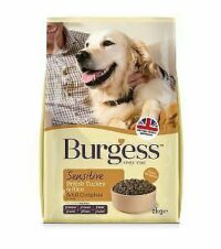 Burgess Dry Dog Food, Turkey Flavor, with Rice, 2 kg