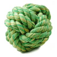 Happy Pet toy dogs in the form of a ball made of ropes.