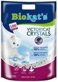 Biokat natural crystal cat litter, 7 kg.