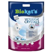 Biokat Crystal cat litter 7kg, made of natural clay.