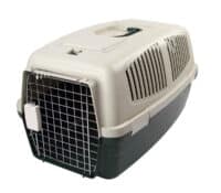 Cat and pet carrier box, beige.