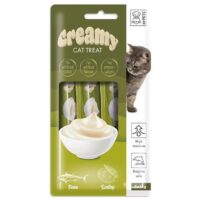 M-Pets treats for cats with tuna and scallops, 60 grams.